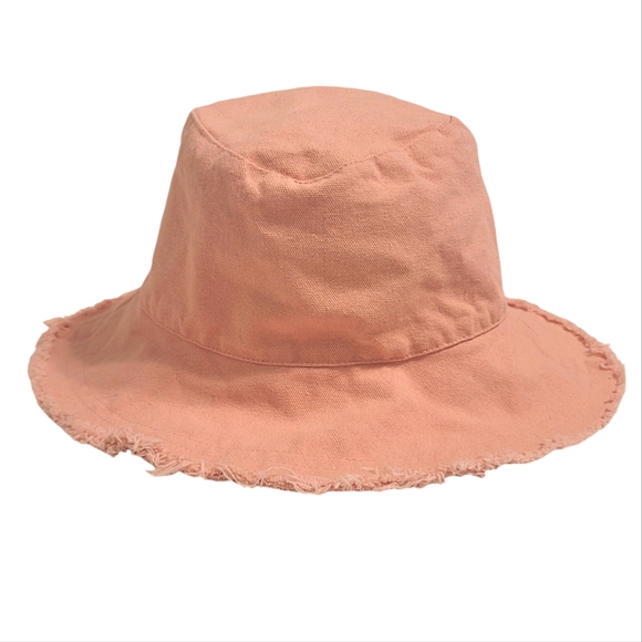 Arianna By Howard's Pink Denim Bucket Hat Casual 90s Bold Statement Accessories - Picture 1 of 6